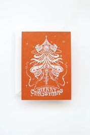 Art Nouveau Christmas Card – Foil on Ecolabel Paper