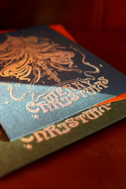 Art Nouveau Christmas Card – Foil on Ecolabel Paper