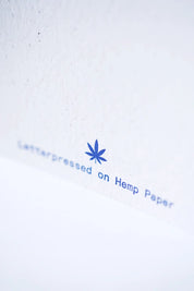 Happy Birthday Spin - Letterpress Birthday Card on Hemp Paper