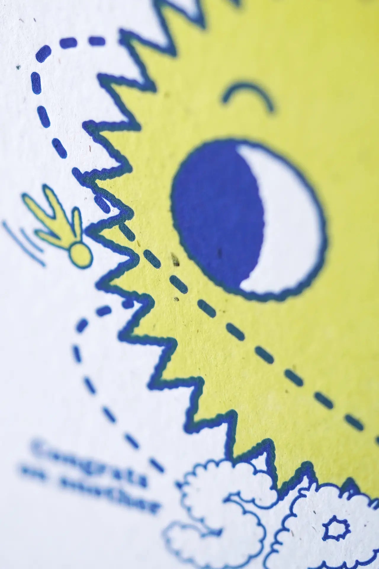 Happy Birthday Spin - Letterpress Birthday Card on Hemp Paper