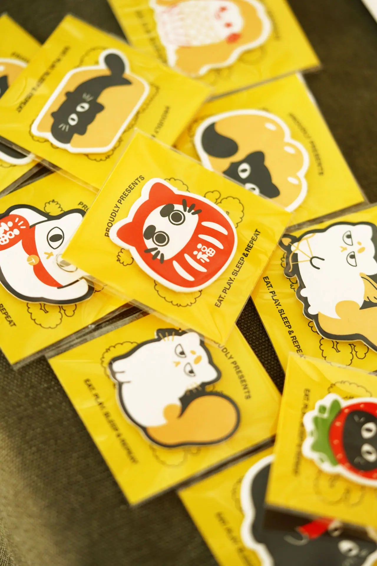 Hot Shot Cat – Letterpress Charm Magnetic Pin