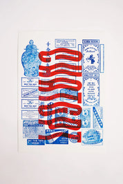ChatGPT Juxtaposition - Letterpress Poster