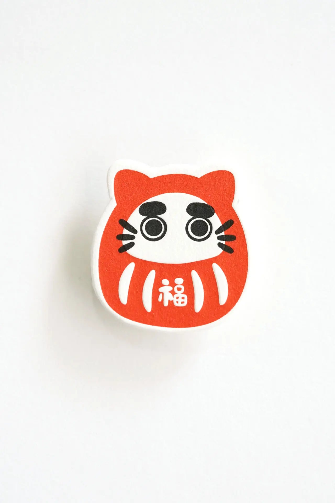 Darumacat – Letterpress Charm Magnetic Pin