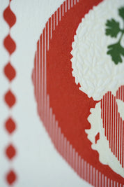 Chicken Rice Letterpress Postcard