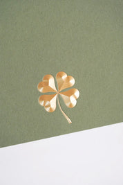 Four-Leaf Clover - 3D Embossed Notecard