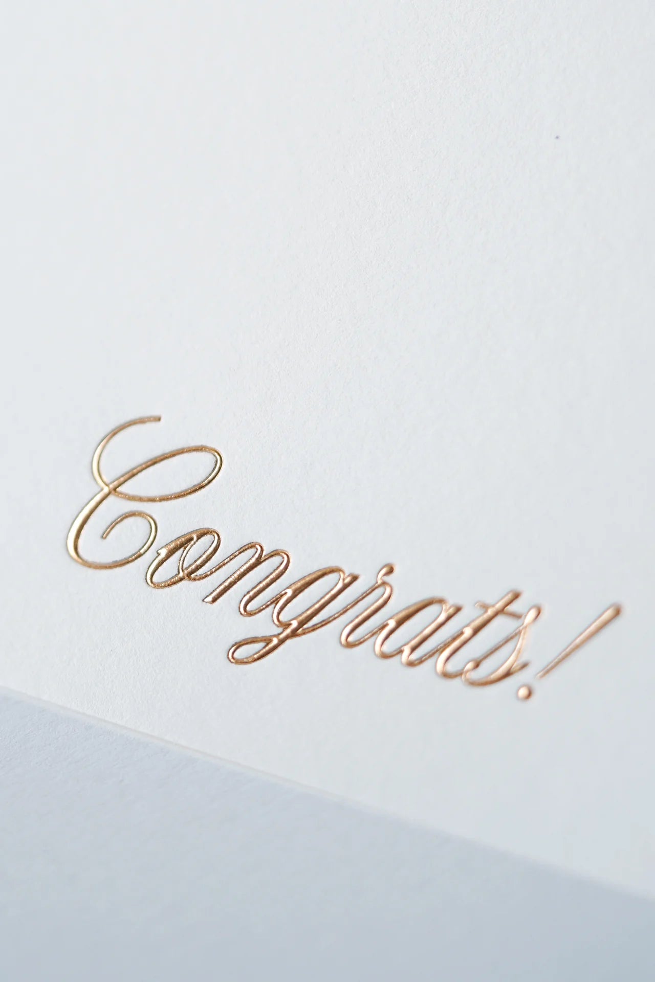 Congrats Copper Foil Greeting Card – The Classics