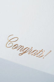Congrats Copper Foil Greeting Card – The Classics