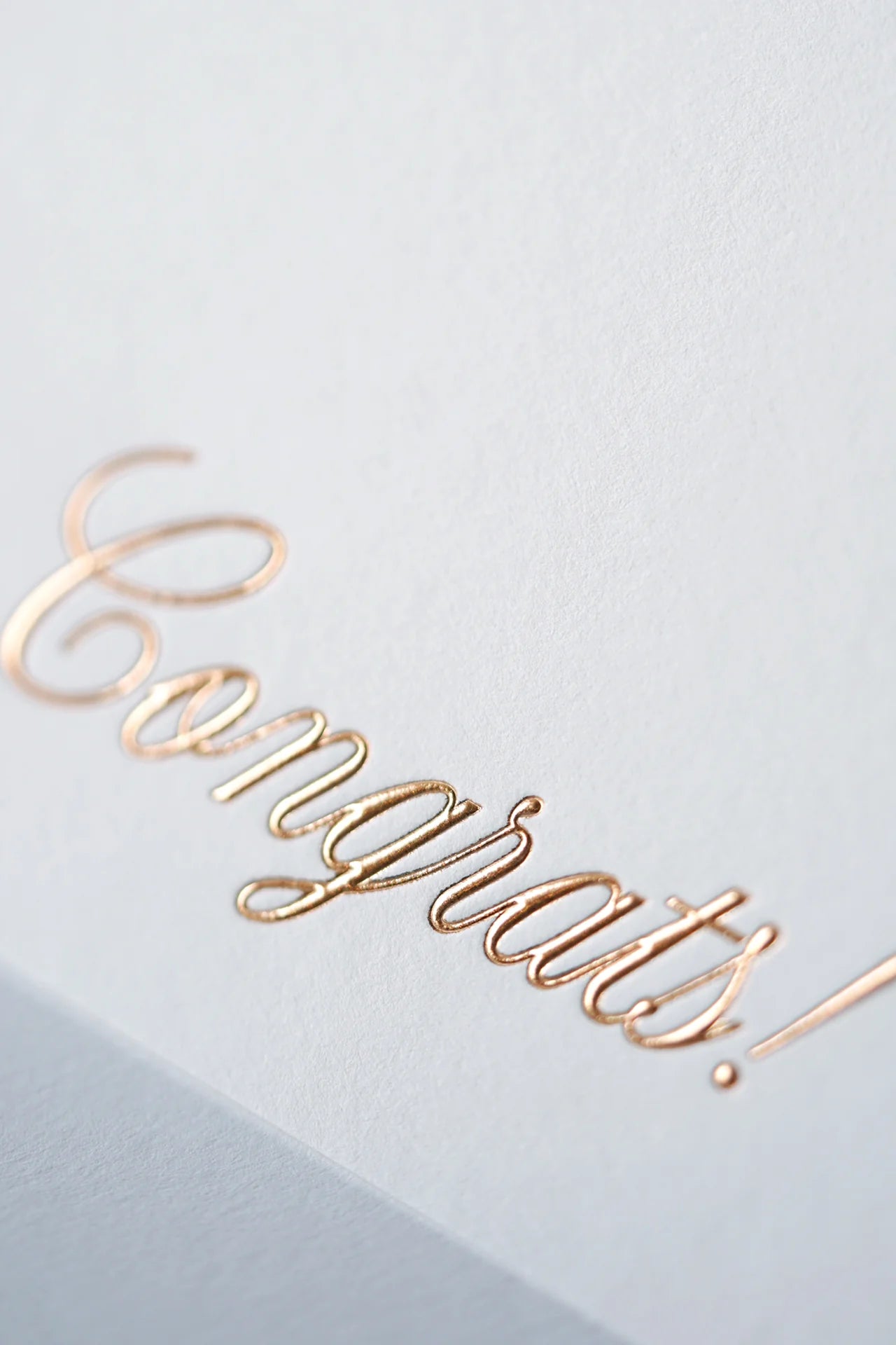 Congrats Copper Foil Greeting Card – The Classics