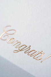 Congrats Copper Foil Greeting Card – The Classics