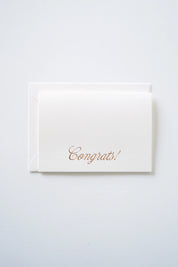 Congrats Copper Foil Greeting Card – The Classics