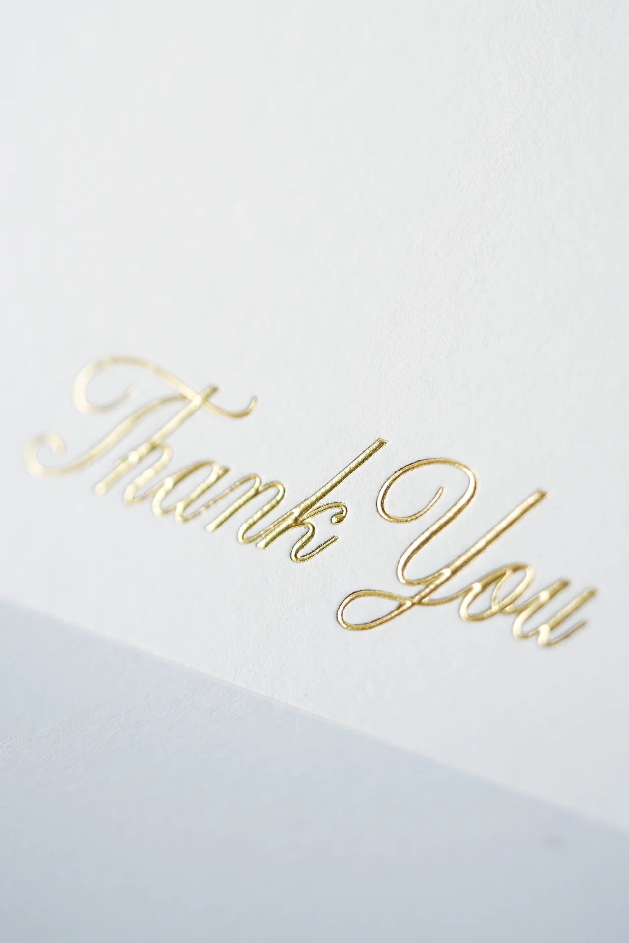 Thank You Champagne Foil Greeting Card – The Classics