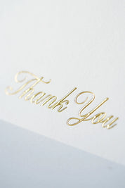 Thank You Champagne Foil Greeting Card – The Classics