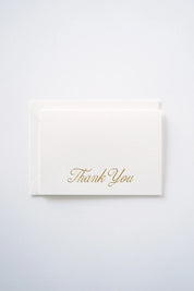 Thank You Champagne Foil Greeting Card – The Classics