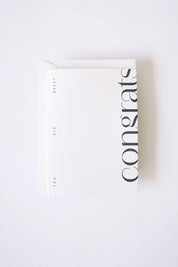 Congrats You Did Great - Letterpress Greeting Card