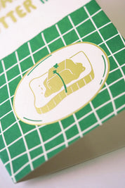 I Loaf You My Butter Half – Cute Pun Letterpress & Foil Greeting Card