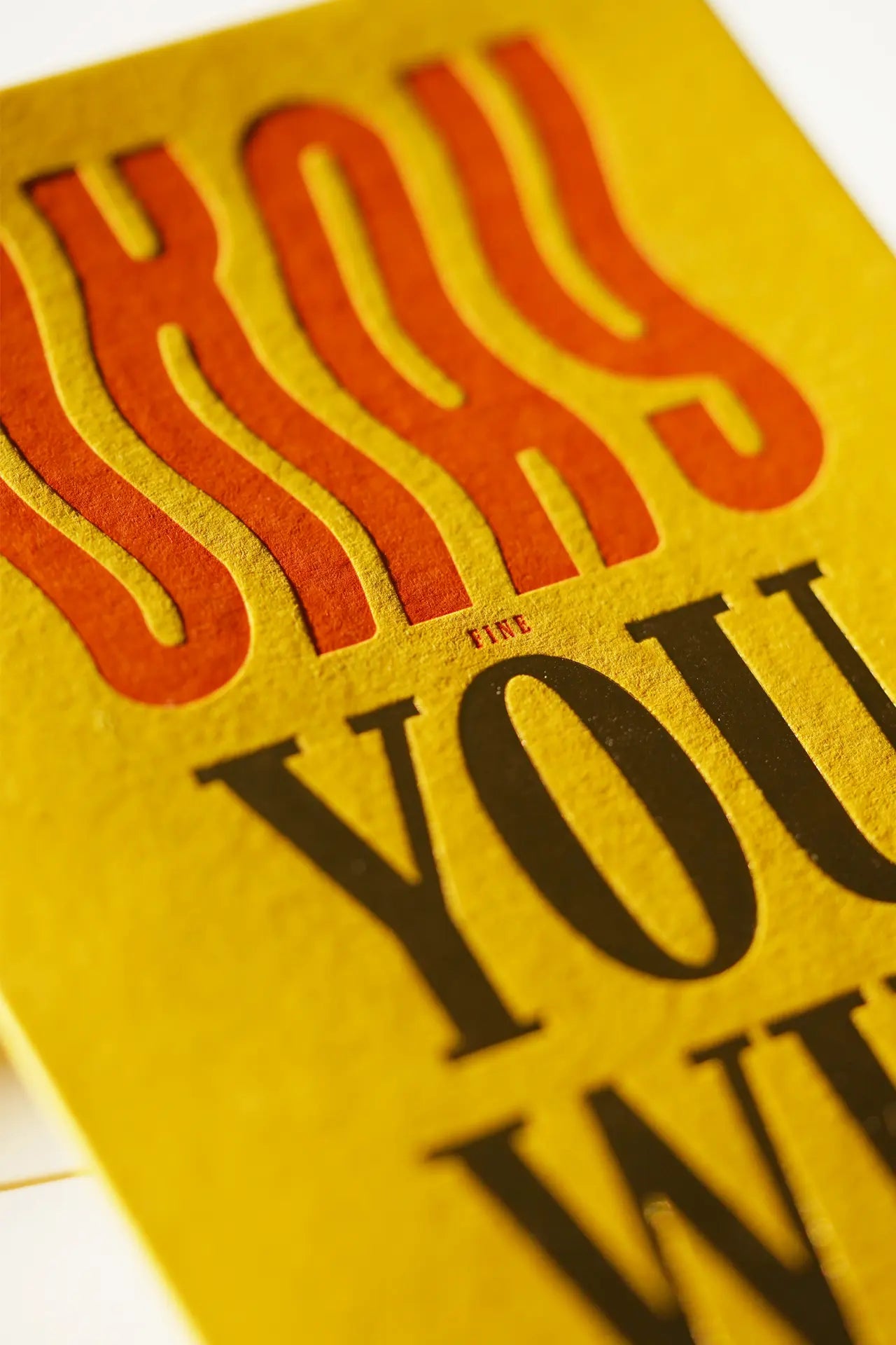 Okay You Win – Bold Typography Letterpress & Foil Greeting Card