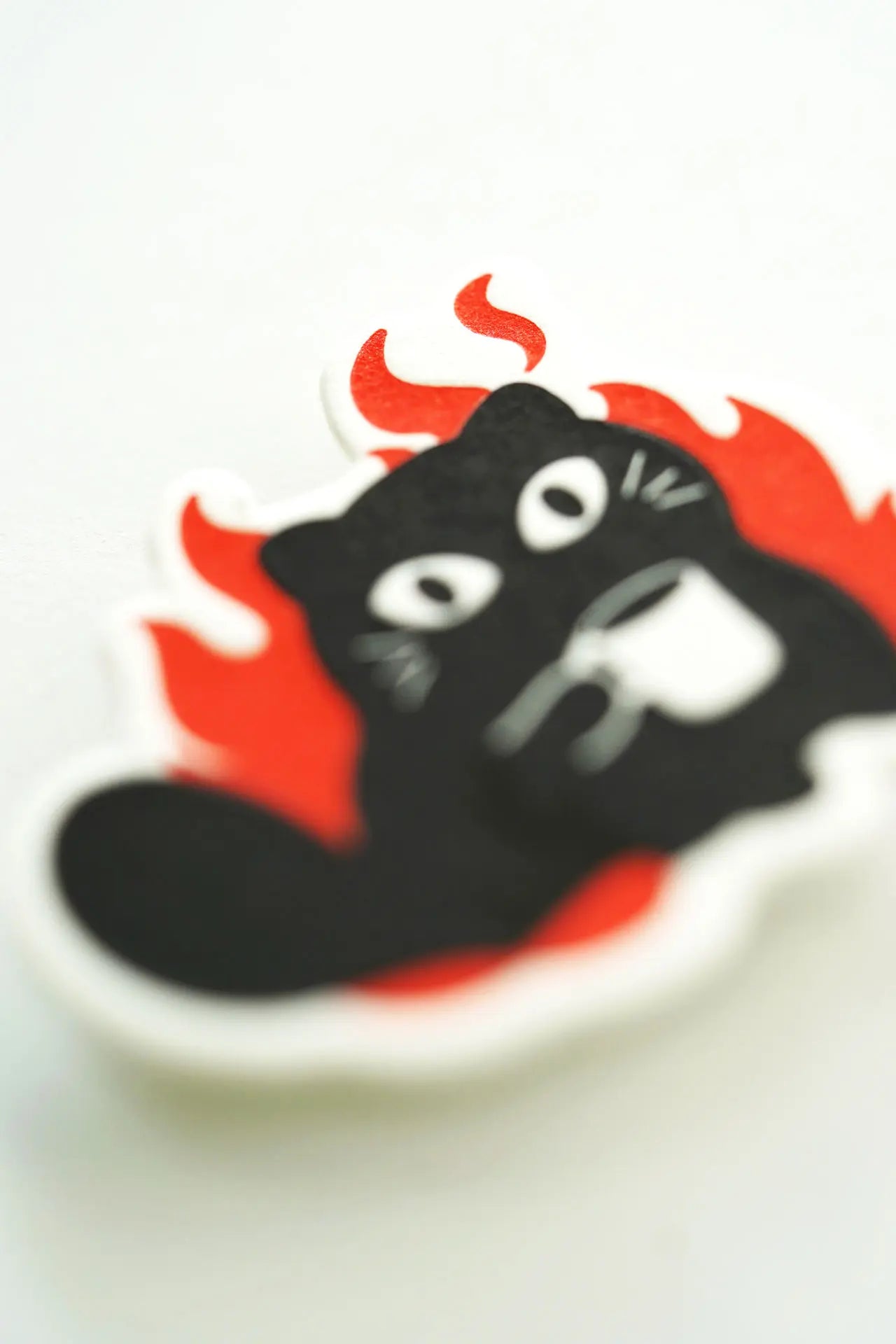 Hot Shot Cat – Letterpress Charm Magnetic Pin