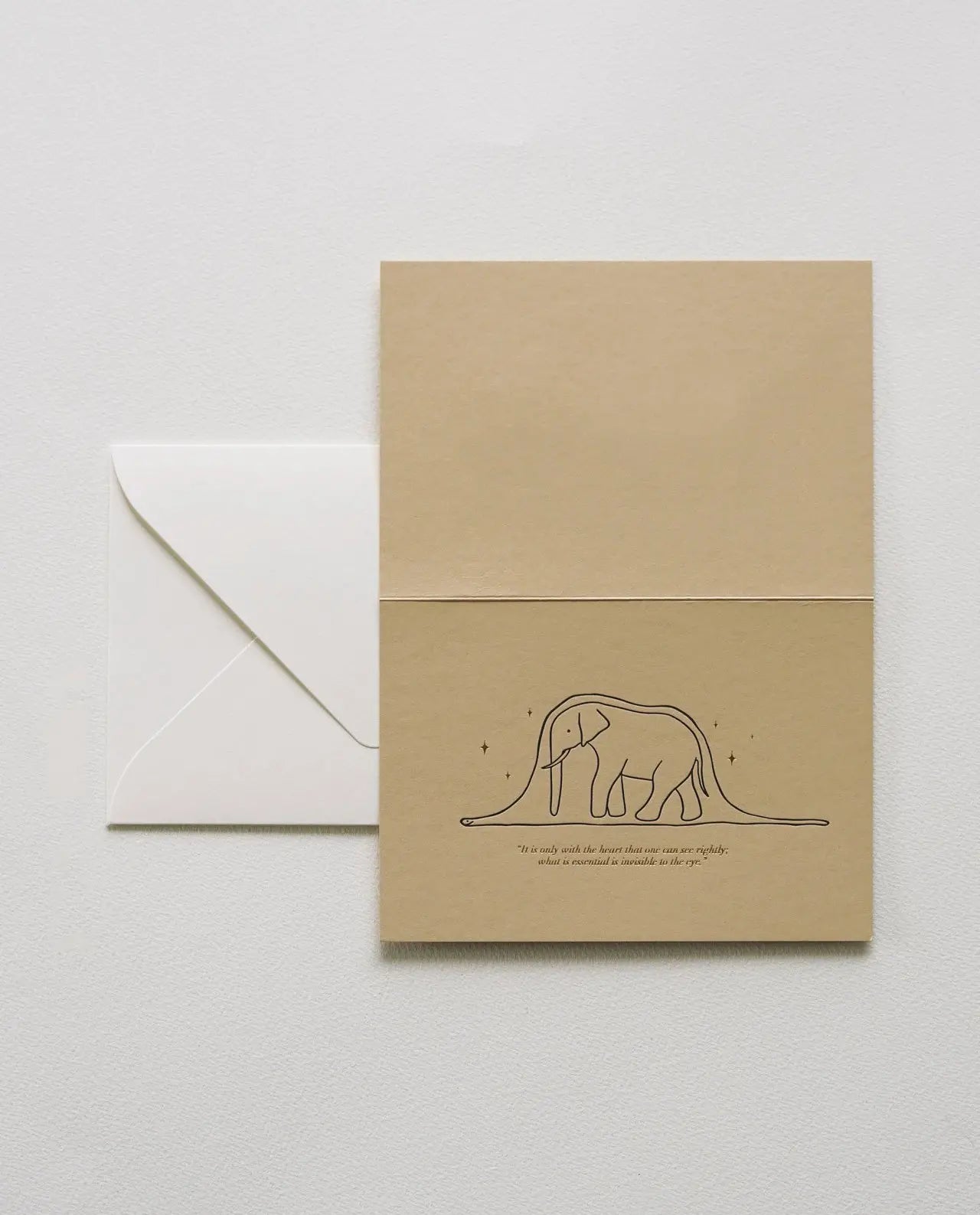 The Little Prince - Letterpress Greeting Card