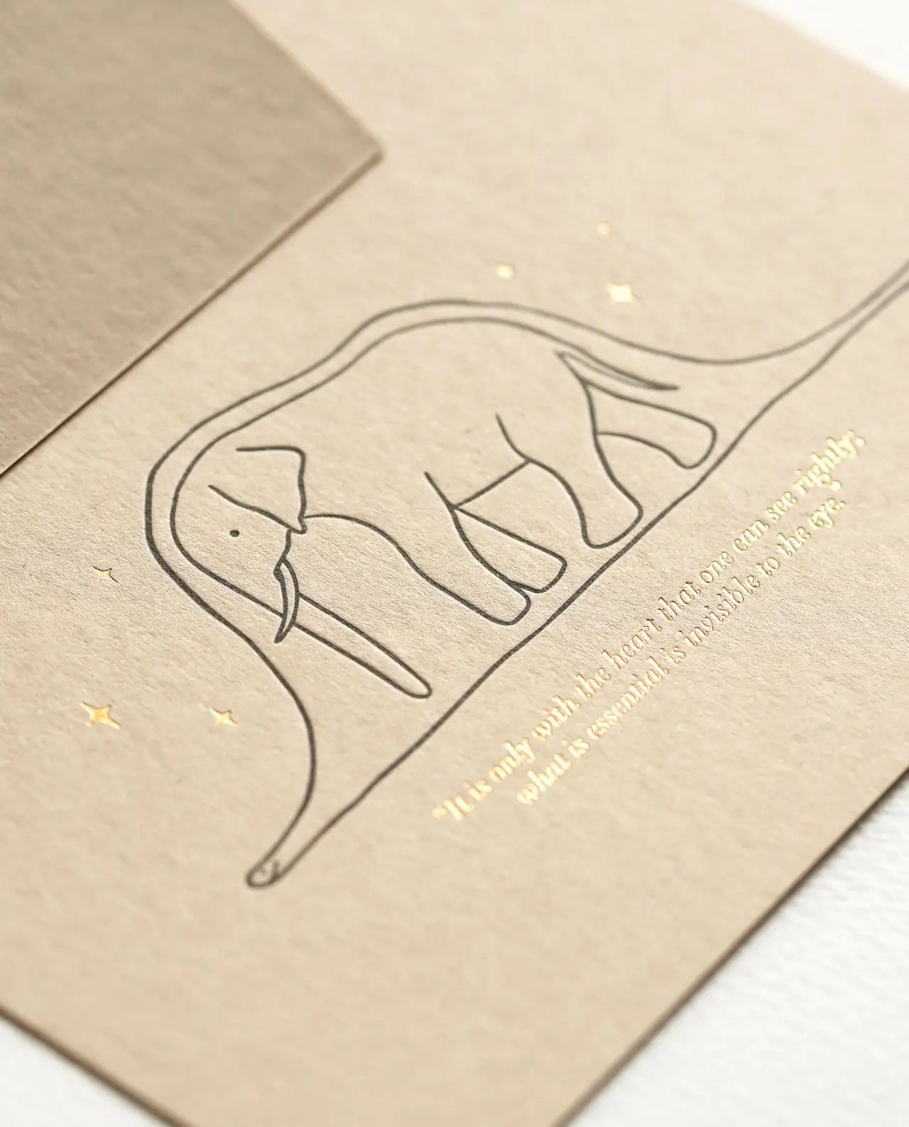 The Little Prince - Letterpress Greeting Card