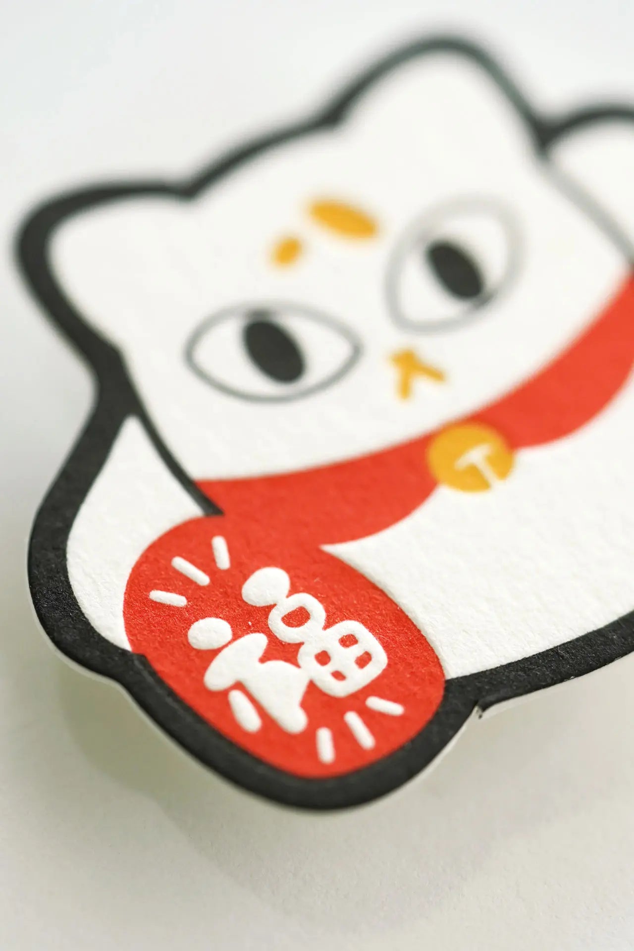 Meowneki Neko – Letterpress Charm Magnetic Pin