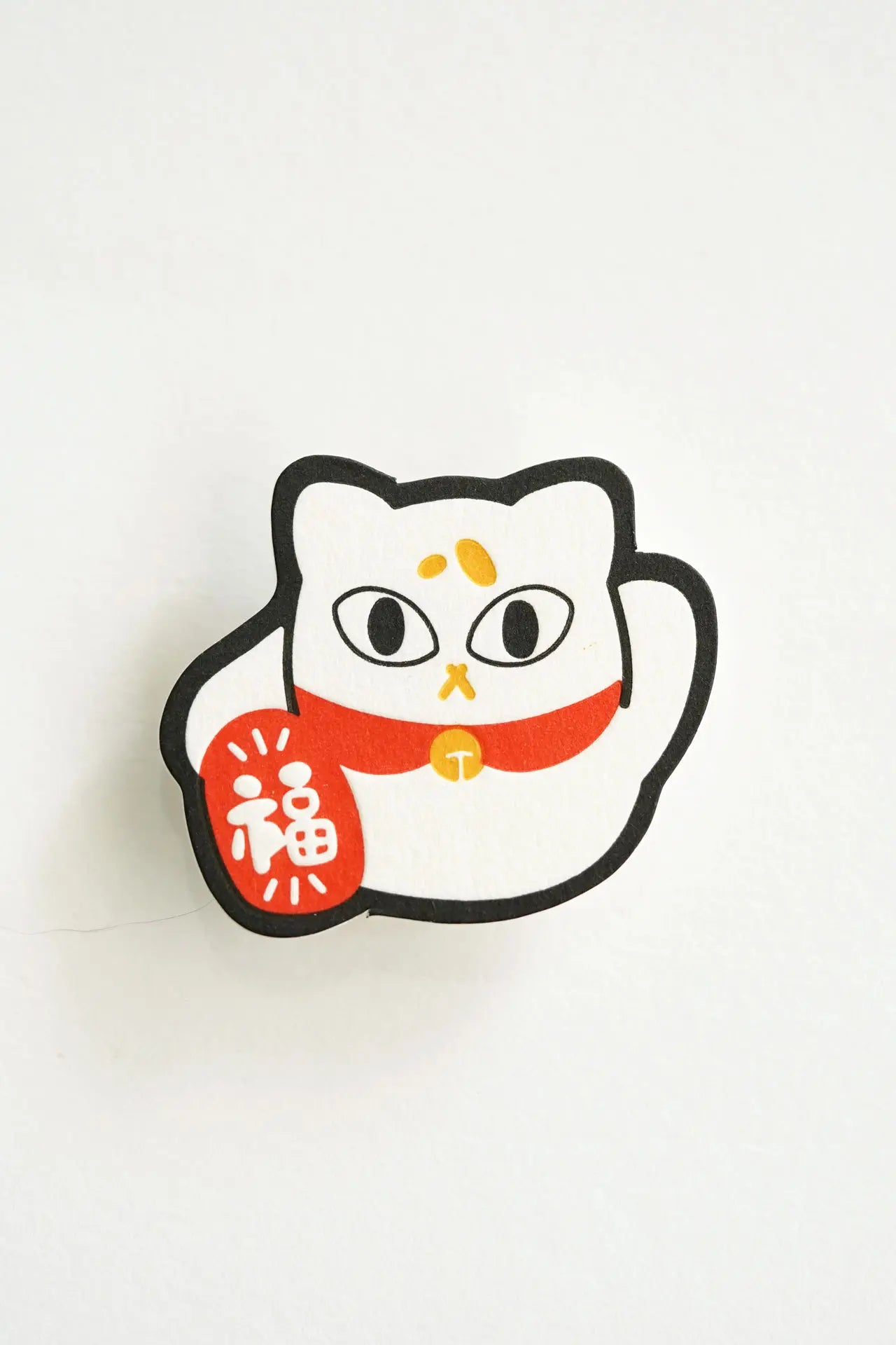 Meowneki Neko – Letterpress Charm Magnetic Pin
