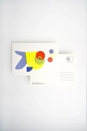 Neon Goldfish - Letterpress Postcard
