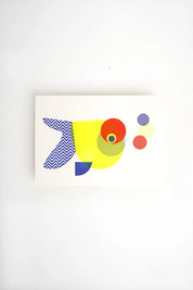 Neon Goldfish - Letterpress Postcard