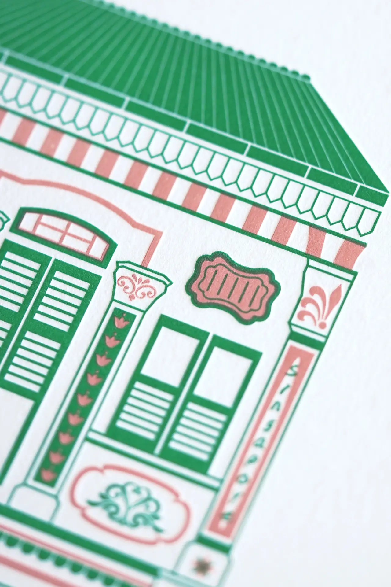 Peranakan Shophouse – A5 Art Print