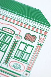 Peranakan Shophouse – A5 Art Print
