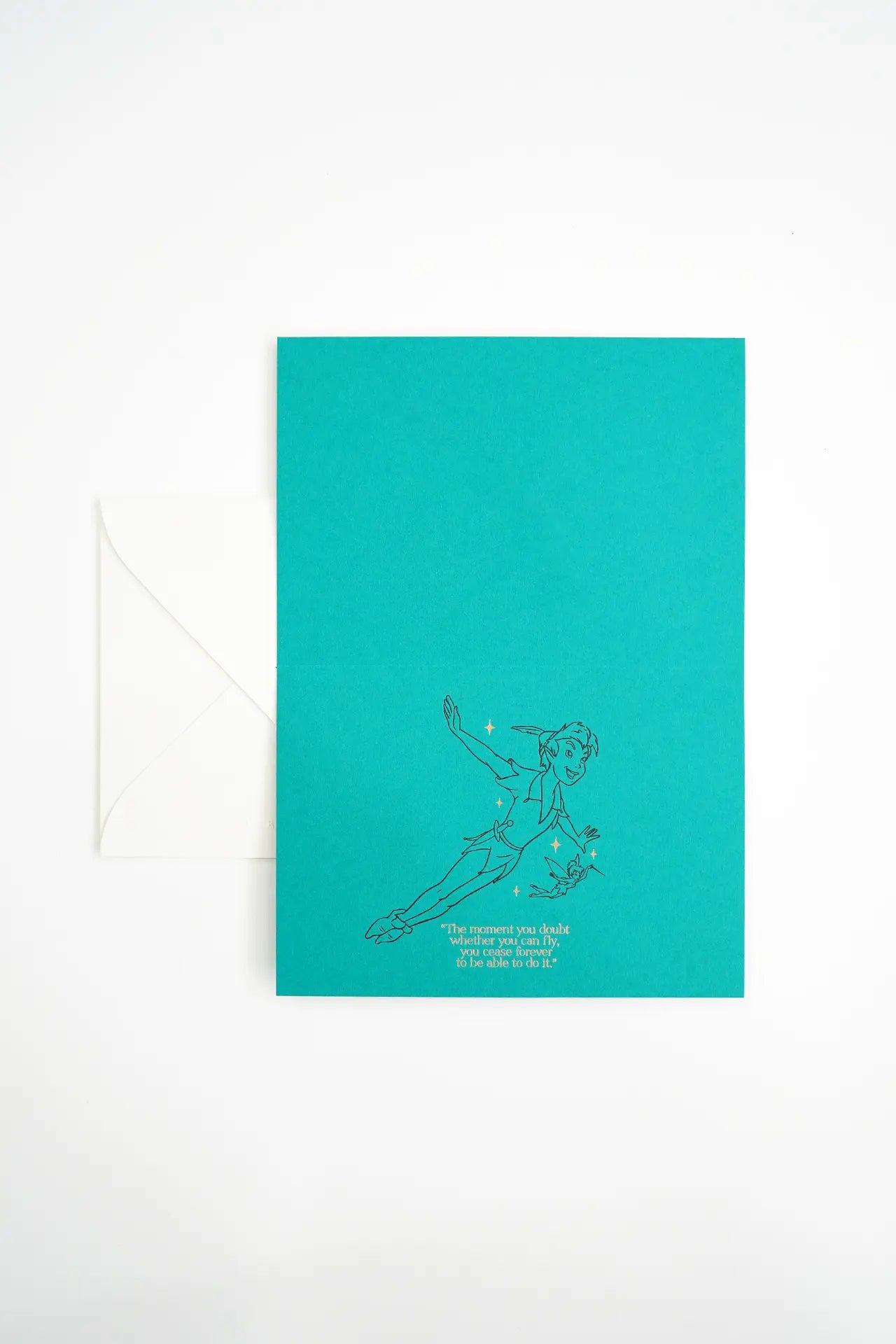 Peter Pan - Letterpress Greeting Card