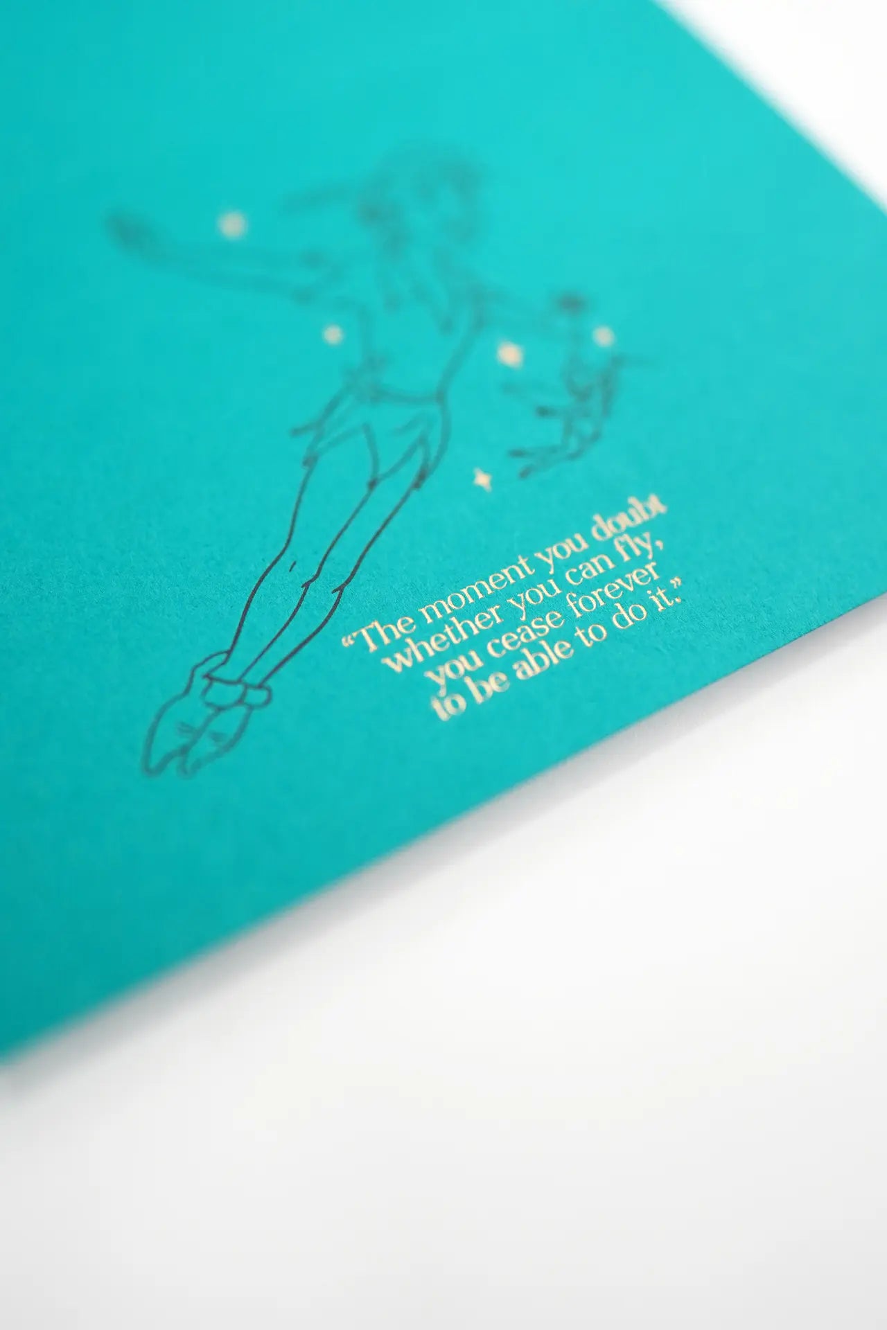 Peter Pan - Letterpress Greeting Card