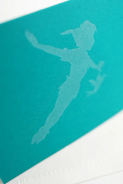 Peter Pan - Letterpress Greeting Card