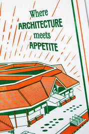 Lau Pa Sat Letterpress Print