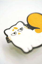 Resting Cat Face – Letterpress Charm Magnetic Pin