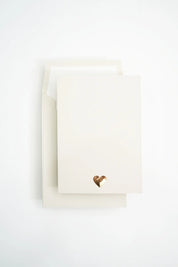 Rose Heart - 3D Embossed Notecard