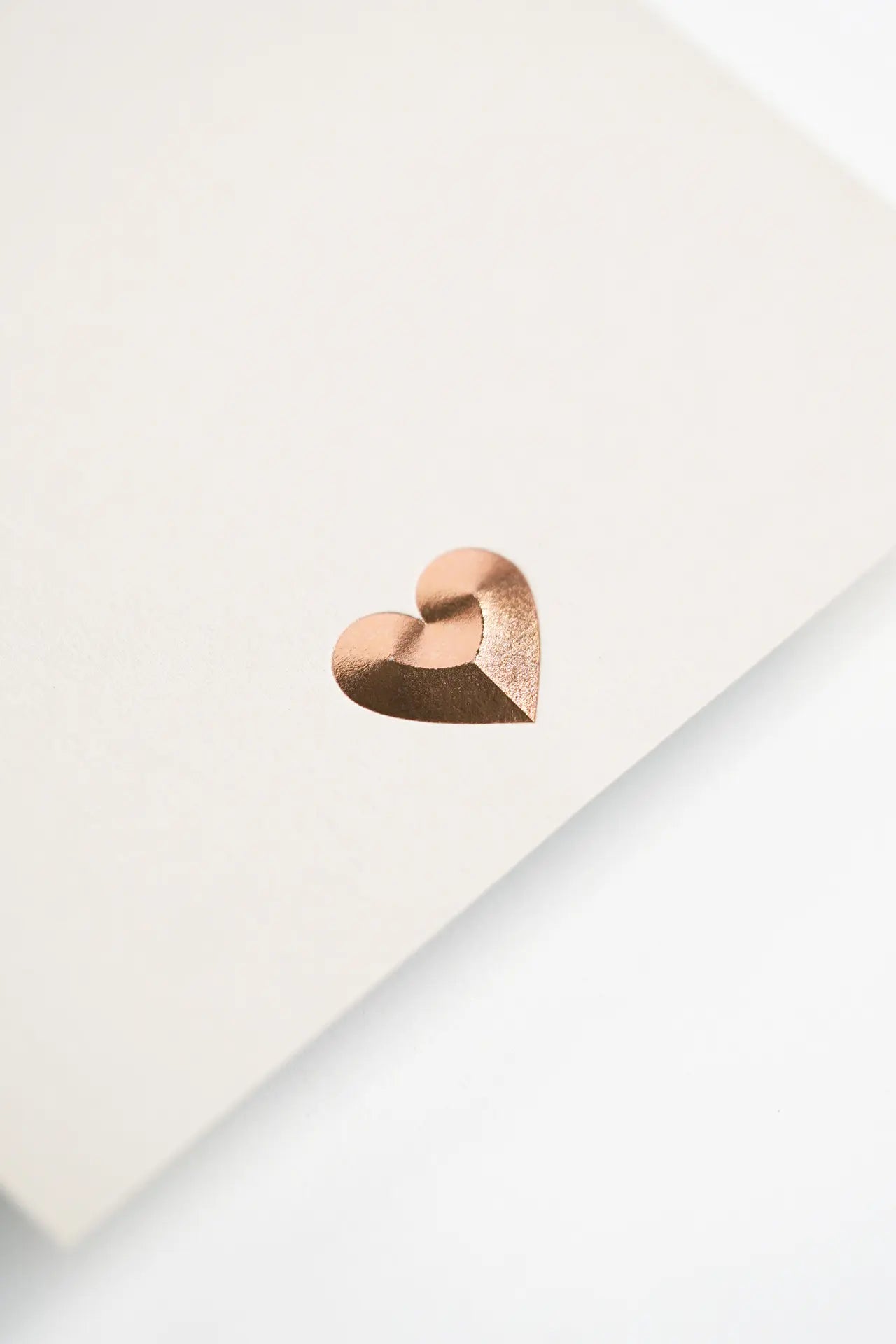 Rose Heart - 3D Embossed Notecard