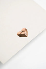 Rose Heart - 3D Embossed Notecard