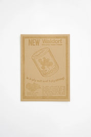 Waldorf Deluxe Toilet Tissue Vintage Letterpress Print