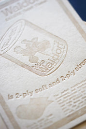Waldorf Deluxe Toilet Tissue Vintage Letterpress Print