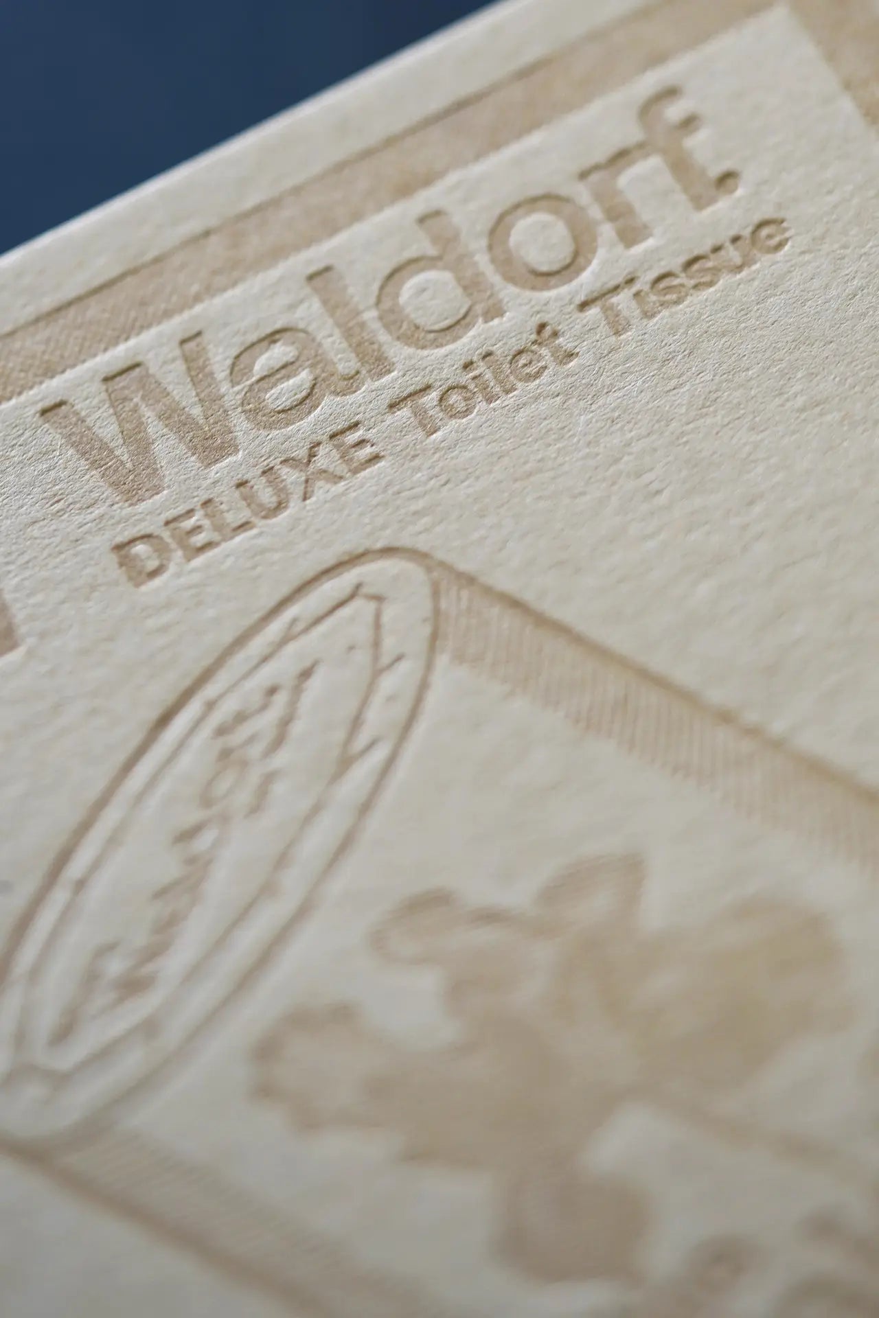 Waldorf Deluxe Toilet Tissue Vintage Letterpress Print