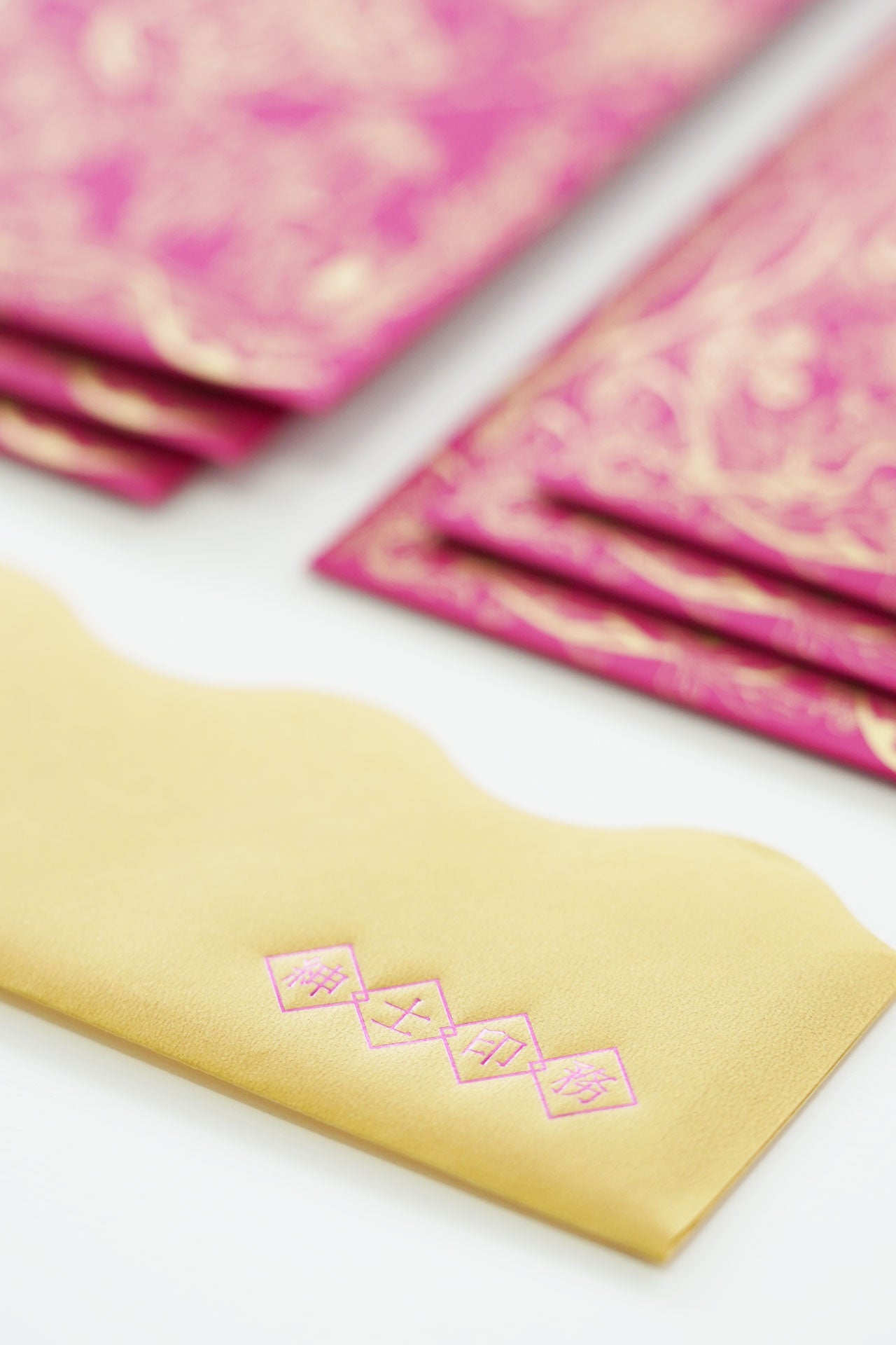 Silkscreen Art Nouveau Red Packets