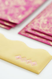 Silkscreen Art Nouveau Red Packets
