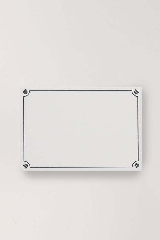 Letterpress Mini Cards - Flower Border