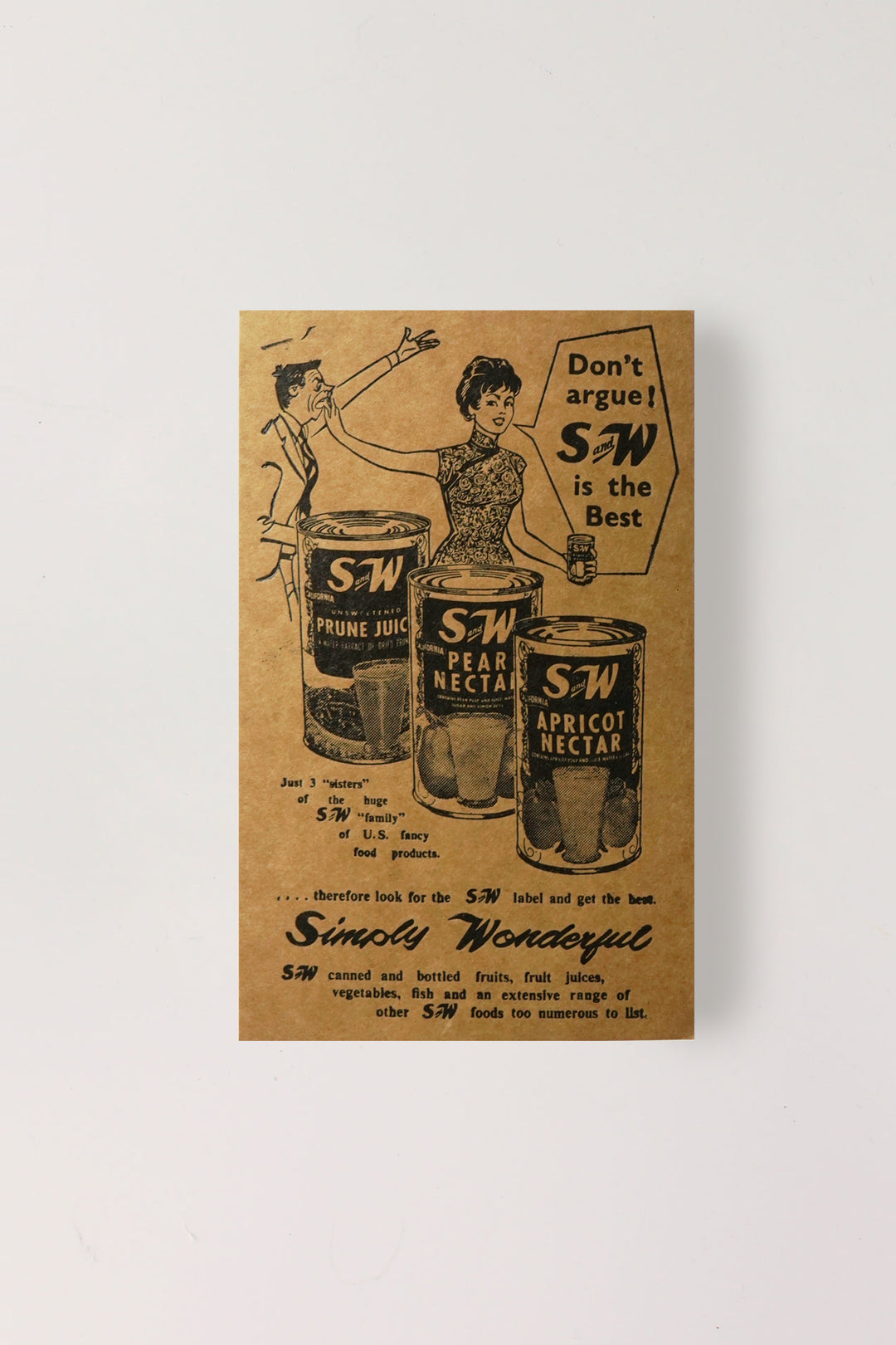 S&W Letterpress Print (Don't Argue)