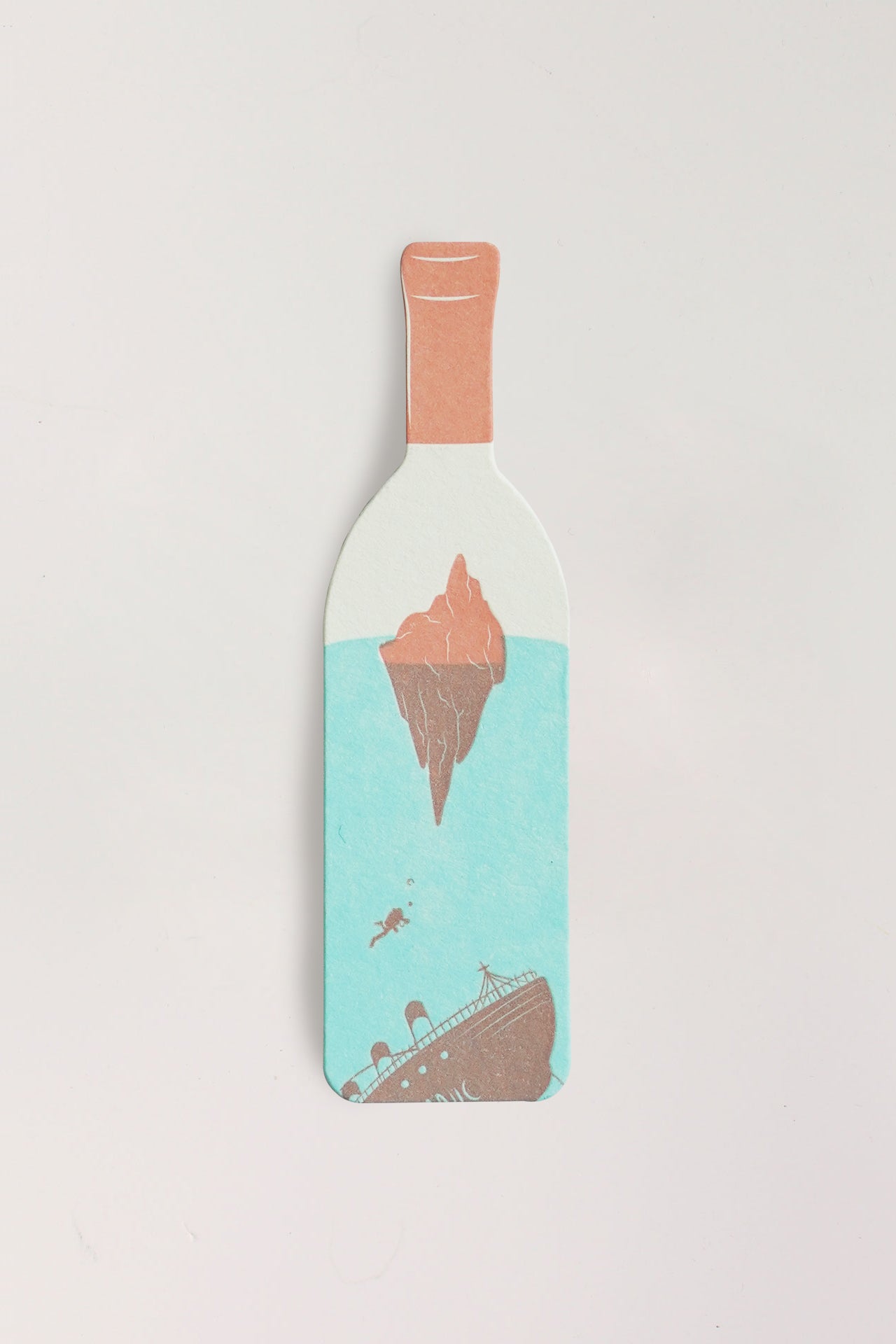 Mini Titanic Wine Bottle Bookmark