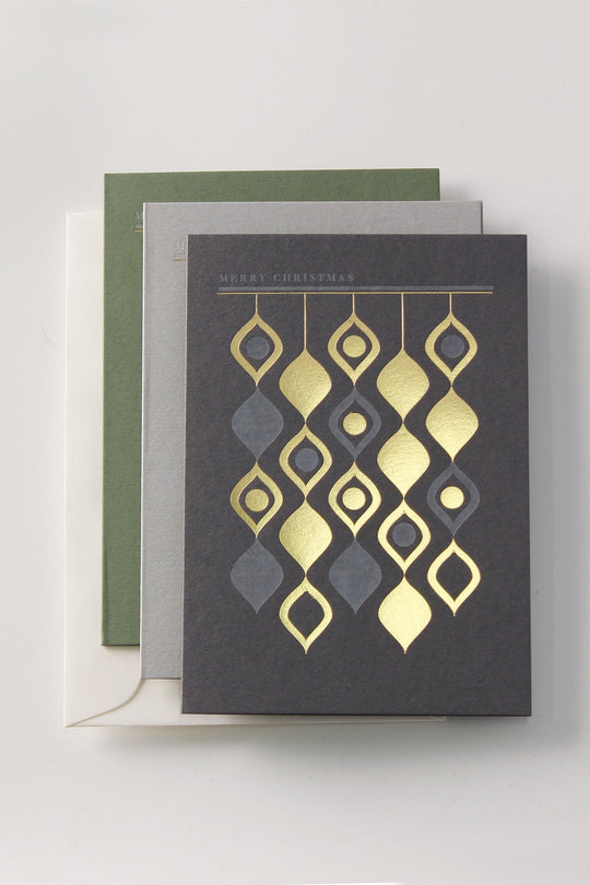 Swirling Tinsels Greeting Card