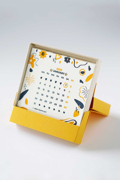 Year 2022 Letterpress Calendar
