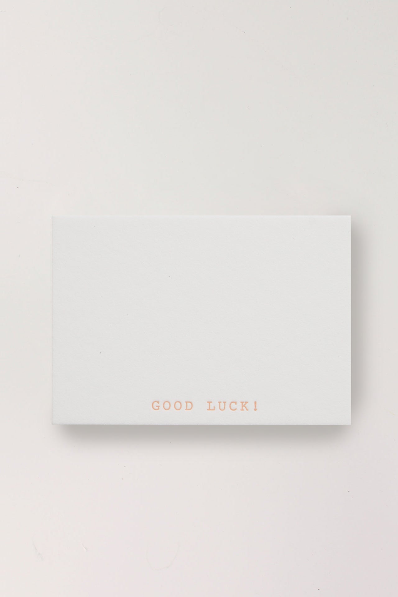 Letterpress Mini Cards - Good Luck!