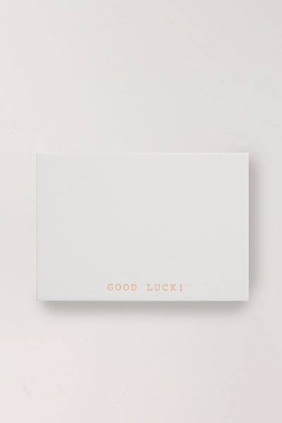 Letterpress Mini Cards - Good Luck!