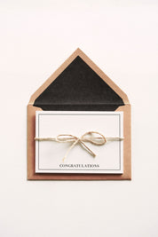 Letterpress Mini- Congratulations (Pack of 5)